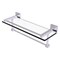Montero Collection 16 Inch Gallery Glass Shelf With Towel Bar - Mt-1-16Tb-Gal-Sch